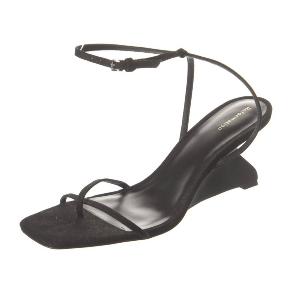 Reformation Black Strappy Sandals, New without tags